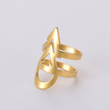 Men's And Women's Stainless Steel Arrow Shaped Rings