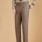 Ironing-free Adjustable High-waisted Trousers Men