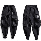 Loose Embroidered Streamer Overalls Motorized Fashion Trousers Men