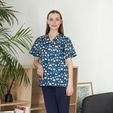 Men's And Women's V-neck Printed Surgical Clothes, Hand Washing Clothes, Work Clothes, Short Sleeves