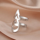 Men's And Women's Stainless Steel Arrow Shaped Rings