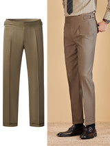 Ironing-free Adjustable High-waisted Trousers Men